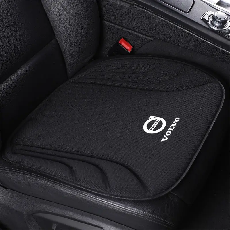 Leather Car Seat Cushion, Breathable Sweatproof Protection Pad, Four Seasons Use, Compatible with Volvo Models