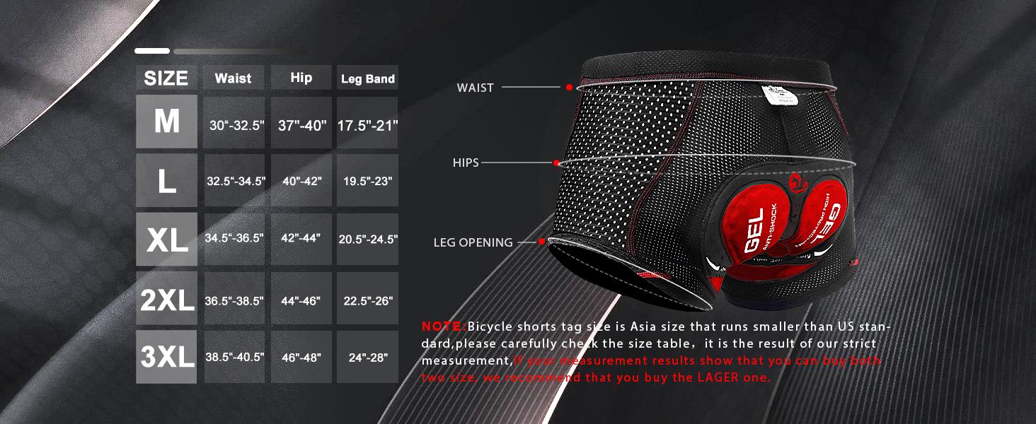 Men's Cycling Underwear Shorts 5D Padded Gel, MTB Biking Shorts Pants with Breathable, Adsorbent Design Men's Cycling Underwear Shorts 5D Padded Gel, MTB Biking Shorts Pants with Breathable, Adsorbent Design