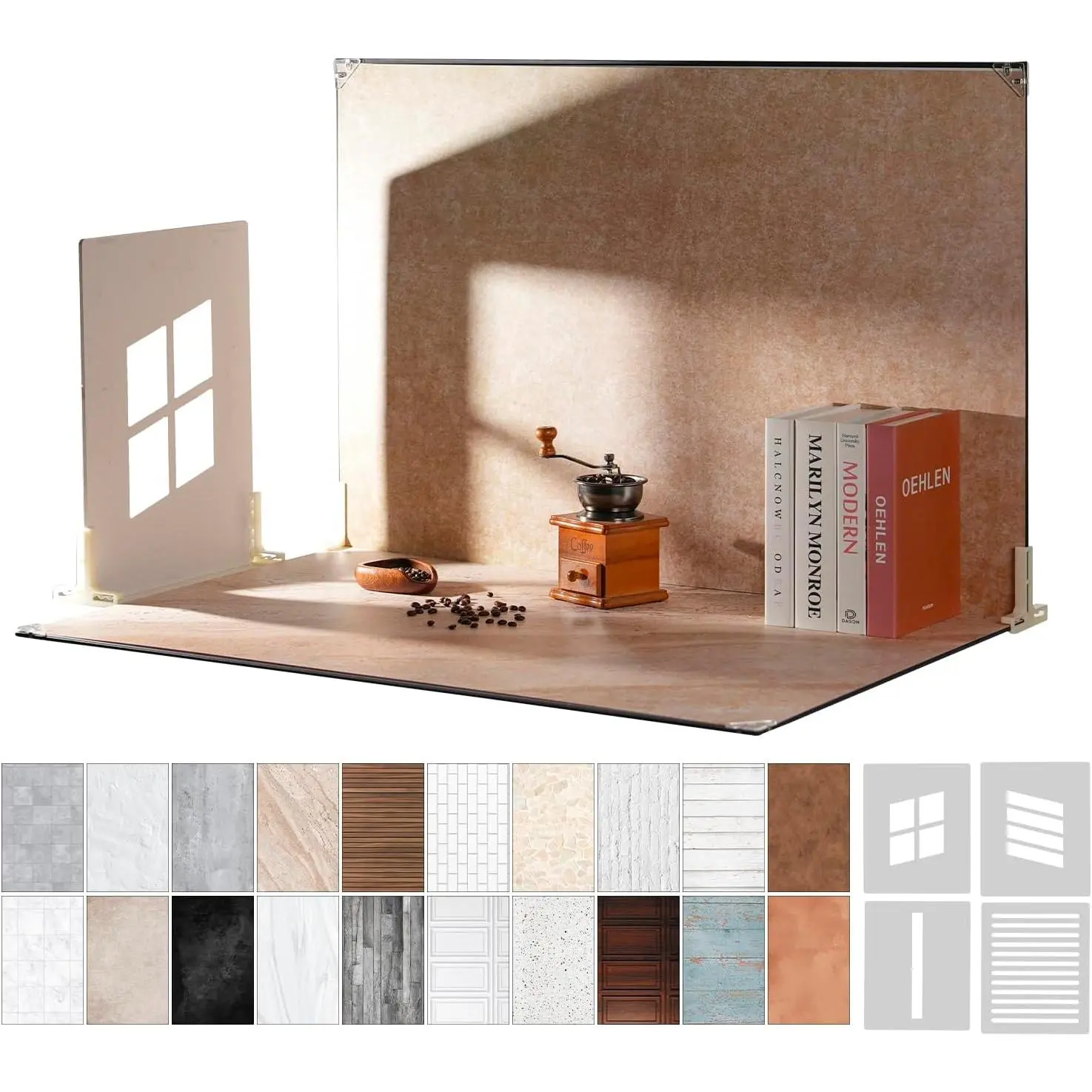 Photography Backdrops with Shadow Boards, 23x35in, 10 count Background Paper