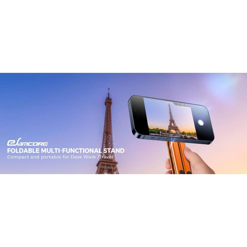 Adjustable Laptop Stand for Desk, MagSafe Compatible Portable Foldable Computer Riser for MacBook, iPhone, iPad, Tablet - Lightweight Aluminum, N52 Magnetic Grip, Perfect for Office, Home, Traveling.