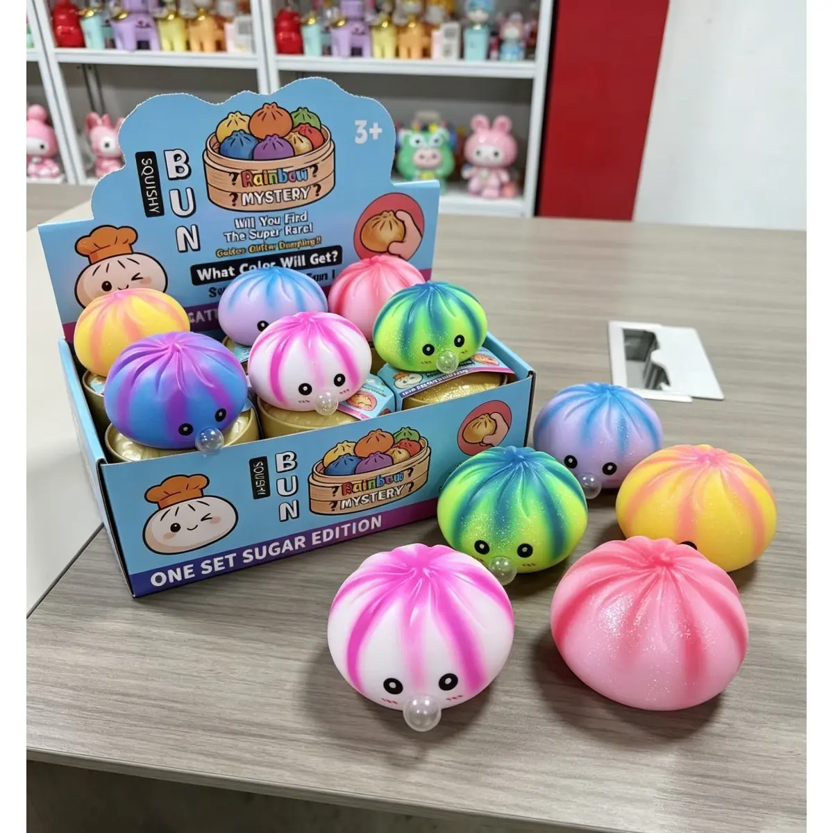 12pcs！Surprise Blind Draw Pastry Toy, Food Prank Stress Relief Fidget Toy