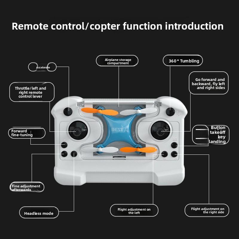 Drone Mini Remote Control Aircraft New Children's Toy Micro Aircraft Fixed Height Quadcopter Electronic Gadget