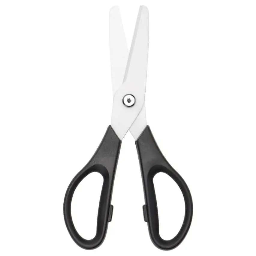 Ceramic Kitchen Scissors 8" Sharp Ceramic Blade with Black ABS Handle Cooking Shears for Office School Crafting KitchenGift