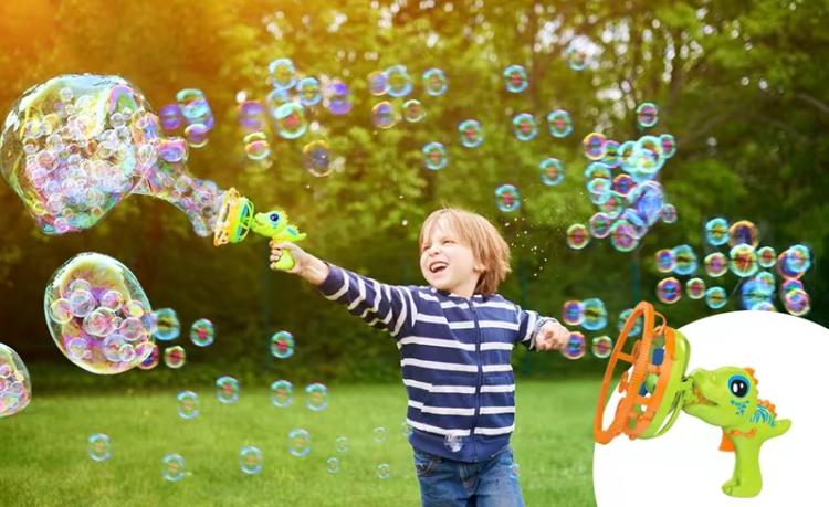 Dinosaur Bubble Machine ,Bubble Machine,Model Blowing Big Bubble ,Fully Automatic Handheld Electric Bubble Machine,Outdoor Parent-Child Toys,Suitable for children aged 3 years and above Rubber