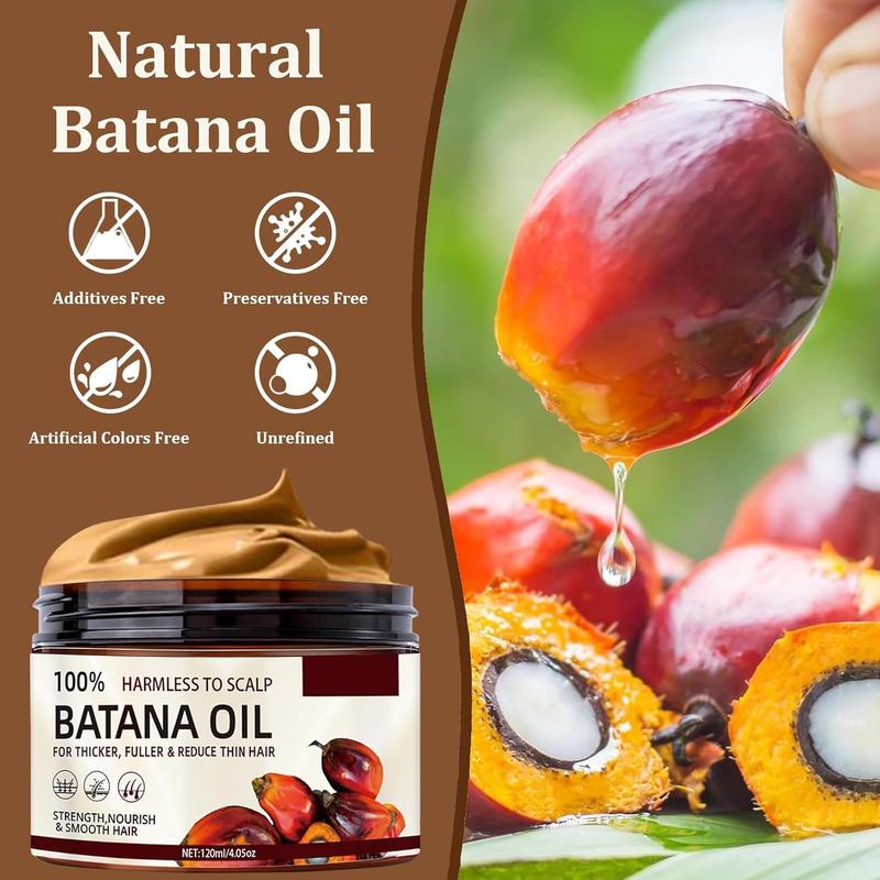 Batana Oil for Hair Growth Dr Sebi Organic Pure from Honduras with Keratin, Coffee Extract & Other Ingredients to Enhance Efficacy for Haircare Thickening Nourishing Silky
