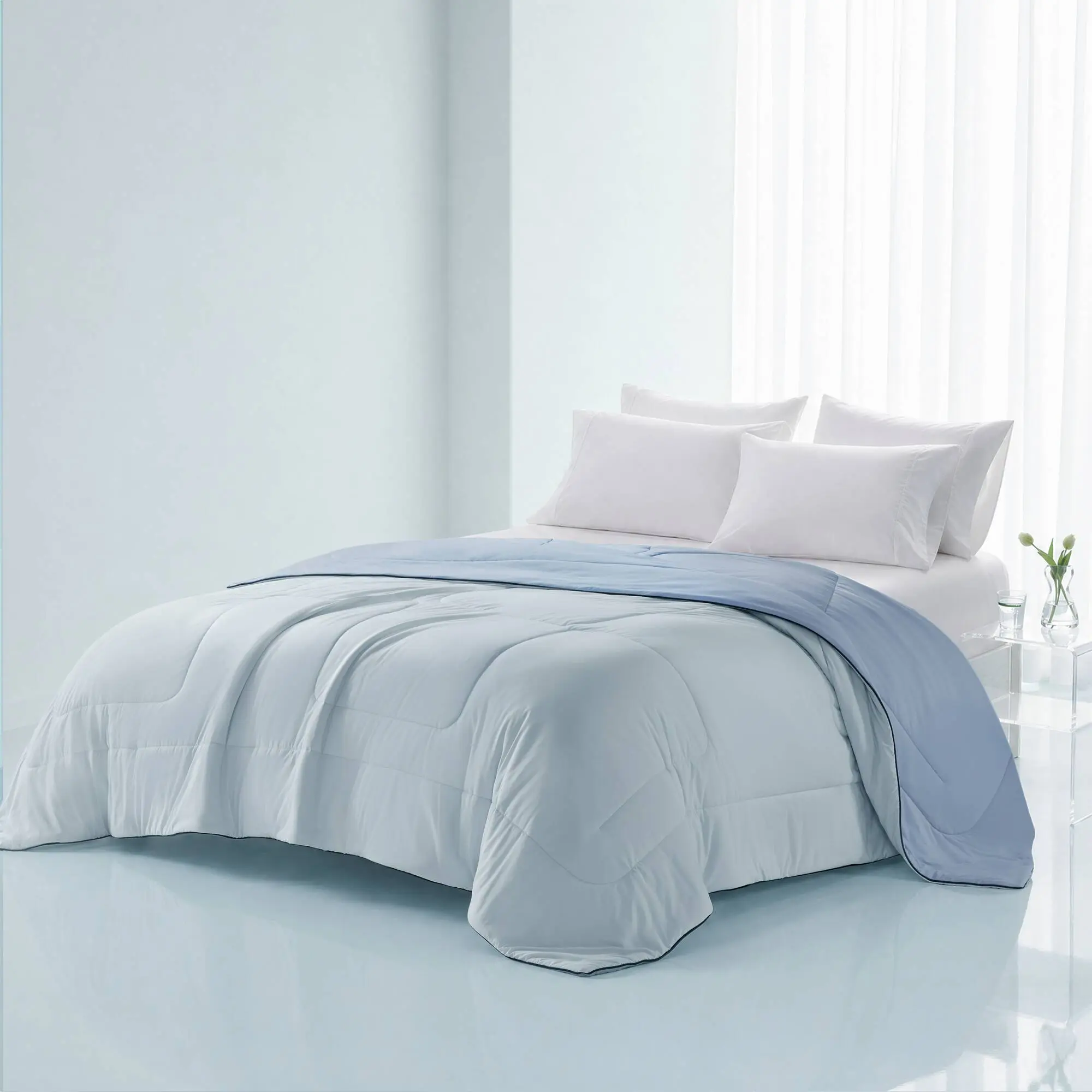 ARCH King Size Down Alternative Comforter Light Blue Reversible Hypoallergenic All-Season Soft Microfiber Duvet Insert with Corner Tabs Machine Washable Bedding for Bedroom Guest Room 1 Piece, Home Furniture and Household Product Search Terms