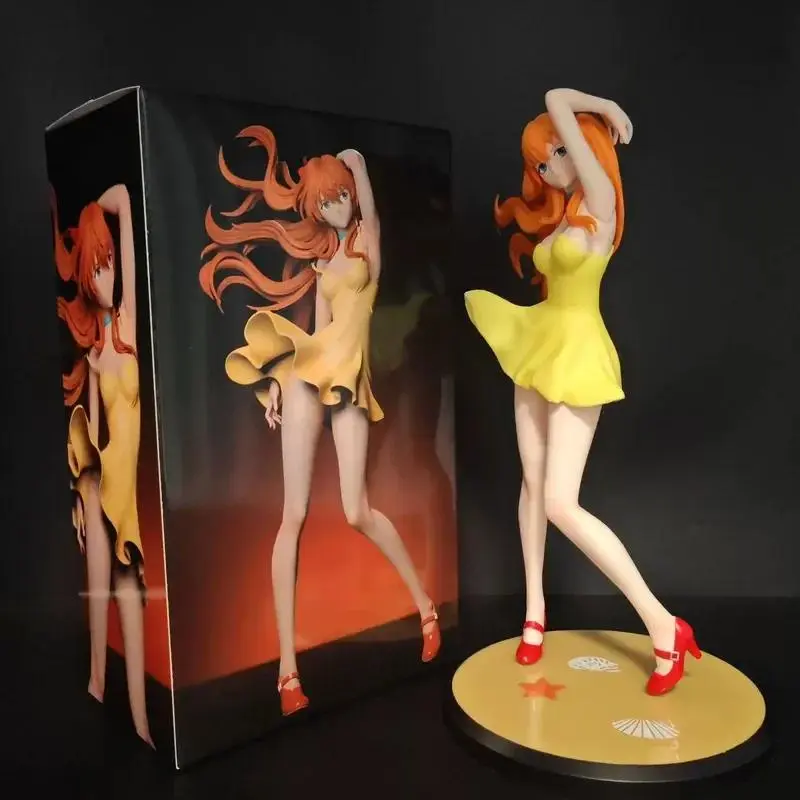 Asuka Langley Soryu Anime Girl Figure Collectible Pvc Model Desktop Ornament Statue Toy For Home Display Decoration Anime Fans