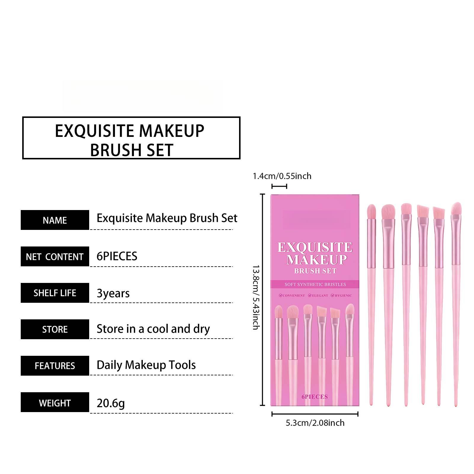 Makeup Brush Set Natural And Smooth Makeup Application, Eyebrow Brush, Foundation Brush, Portable Daily Makeup Tools