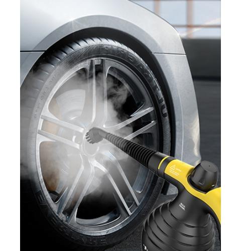 99% Sterilization Handheld Steam Cleaner with 10 Attachments - High-Pressure, Fast Heat-Up for Cars, Grout, Bathrooms, Upholstery - Large Tank, Safety Lock, No Chemical Residue, Includes Nylon Brushes & Squeegees, Steam Cleaner for Car