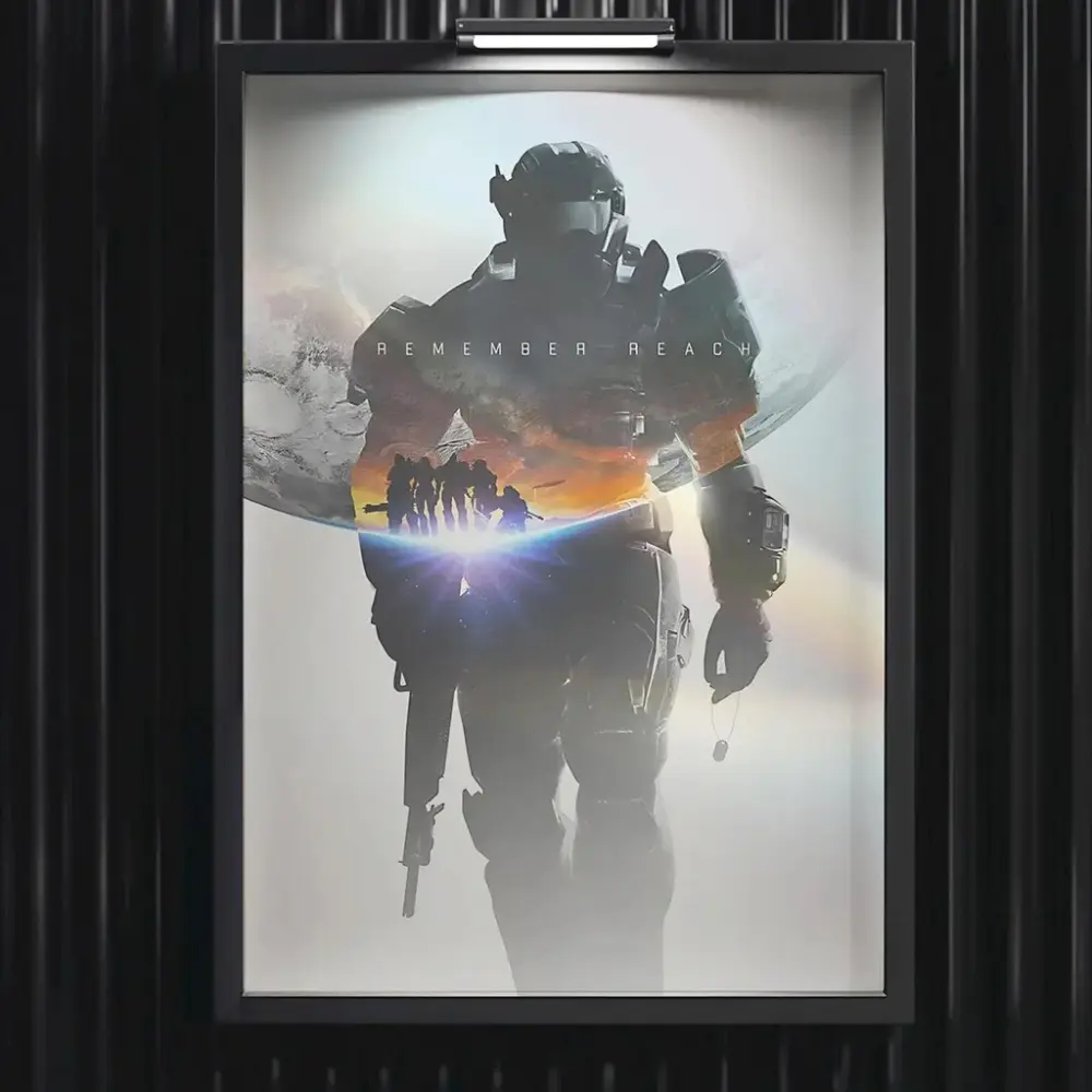 “Halo: Reach” Canvas Poster – Game Art, High-Quality Canvas Print, Gaming Wall Decor, Gift, Suitable for Various Settings
