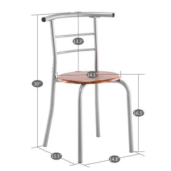 Compact Dining Table and Chairs Set, Easy Assemble Space Saving Table Set for Small Apartments