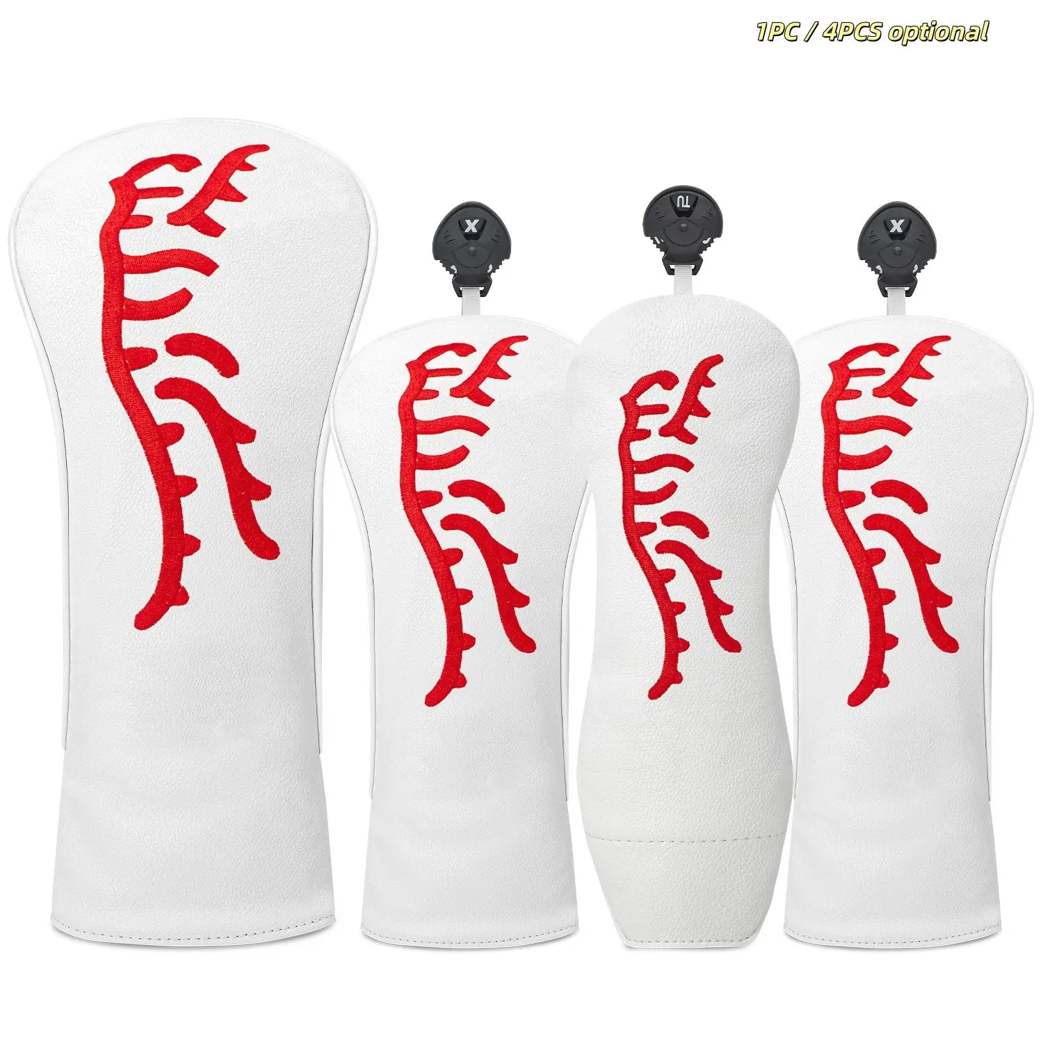 Durable Waterproof Golf Club Head Cover, Abstract Tiger Design, Safe Protection Accessory for Your Golf Clubs
