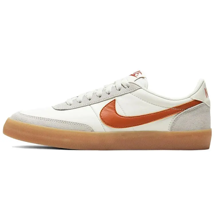 Nike Killshot 2 Leather Low-Top Casual Sneakers for Men in White, Brown, and Red Verifiable, with credentials and supporting global authentication