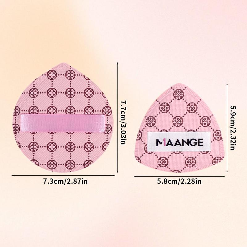 MAANGE 3pcs Cotton Candy Air Cushion Powder Puff Set, Includes 1pc Small Size Puff with Storage Box + 2pcs Large Size Puffs, Perfect for Makeup Application, Gift for Women & Girls