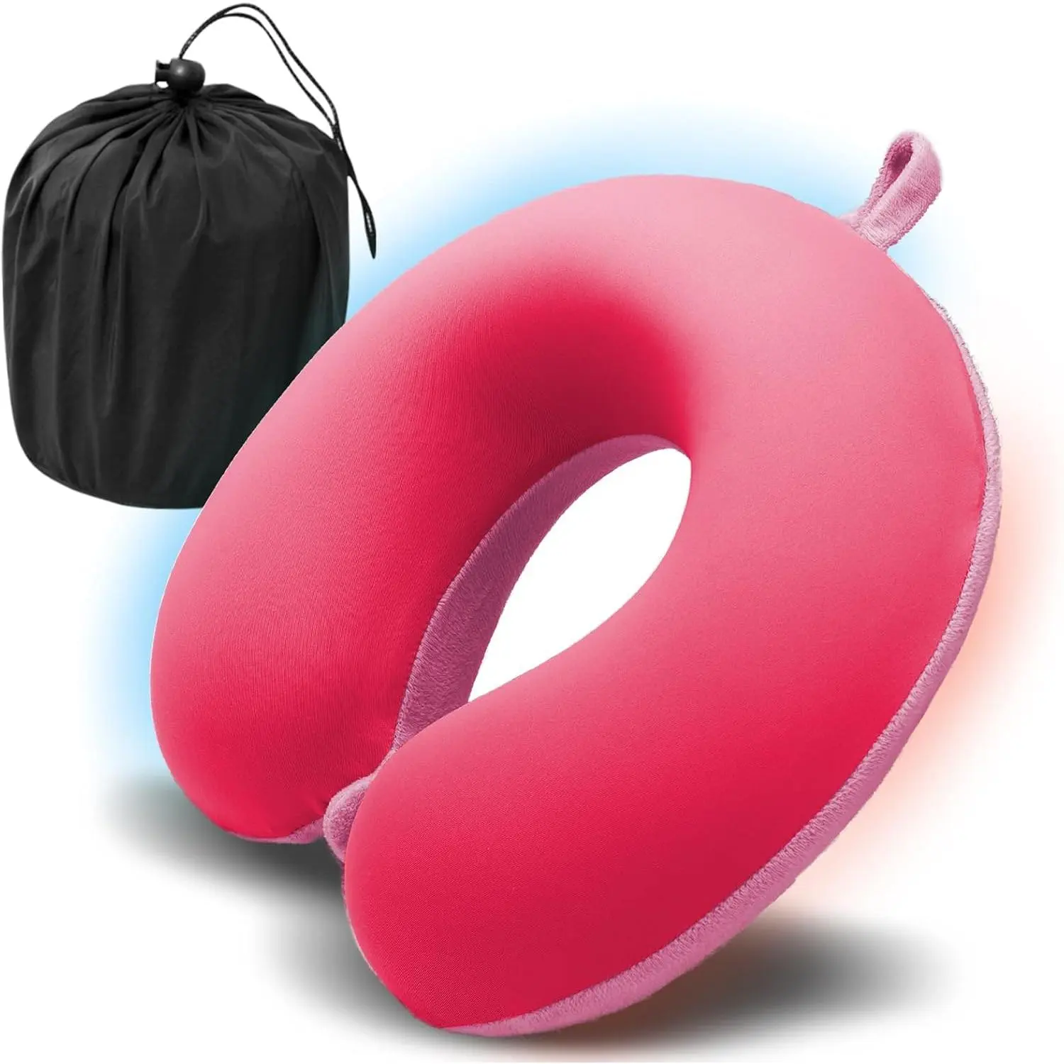 Travel Pillow, Memory   Pillow for Traveling, U Shape Airplane Portable Flight Pillow Adult Travel  Pillow for Plane    Office ()