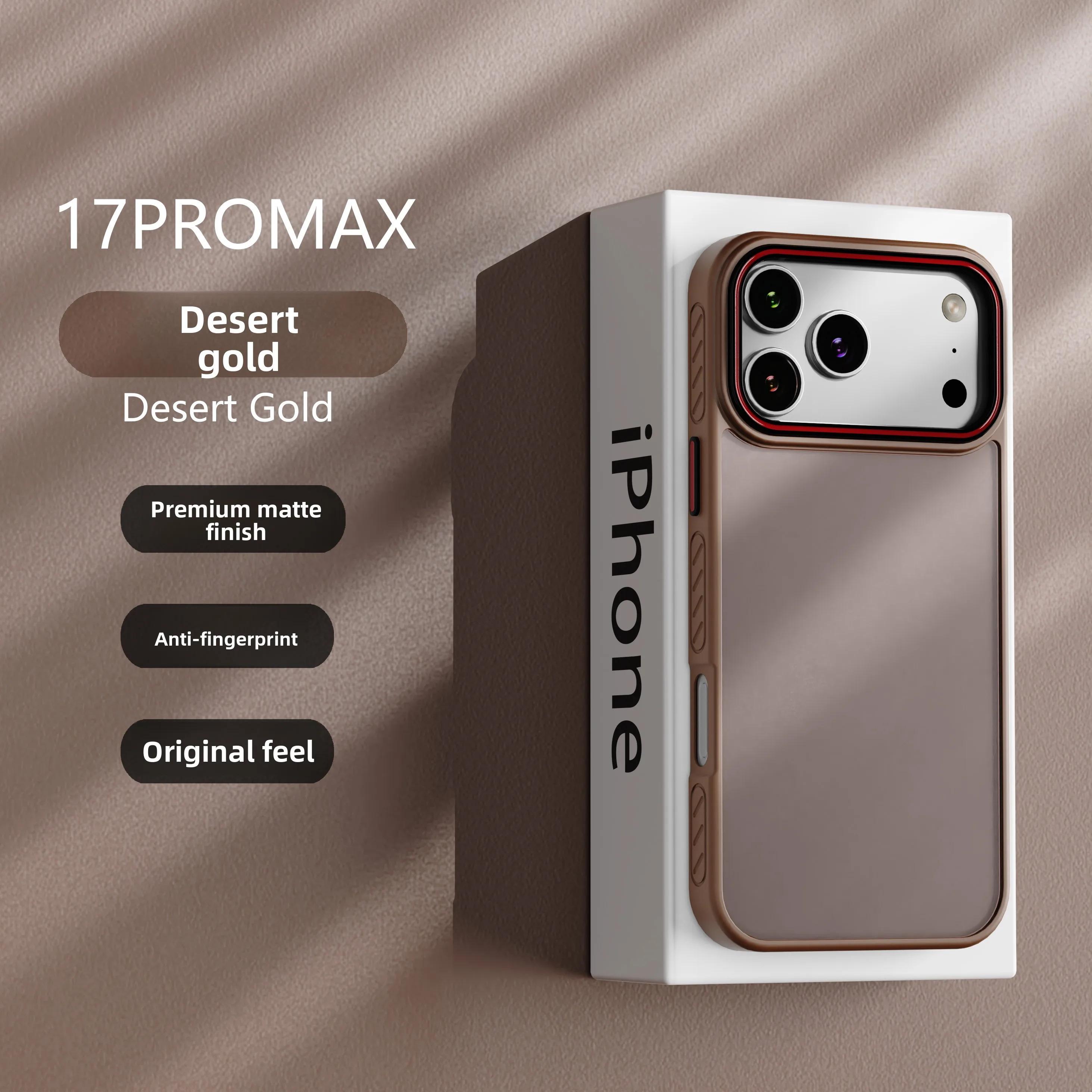 New Matte Transparent Case for IPhone  17 Air 17 16E 16 15 14 13 12 11 Pro Max Lens Protection Shockproof Coque for IPhone 16 Pro Max Cover