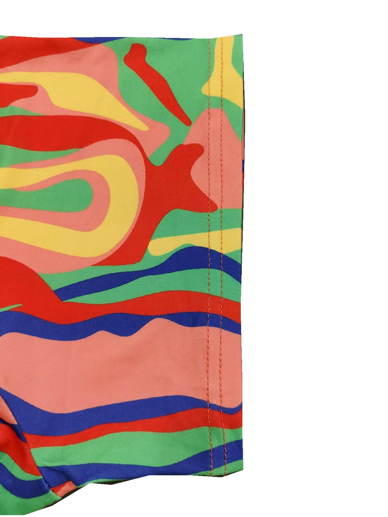 Plus Size All Over Print Scoop Neck Vintage Tee Dress, Boho Short Sleeve Long Dress, Women Plus Size Clothing for Summer Holiday Vacation Daily Wear, Dresses for Women, Summer Dresses 2024, Casual Dresses, Boho Slight Stretch