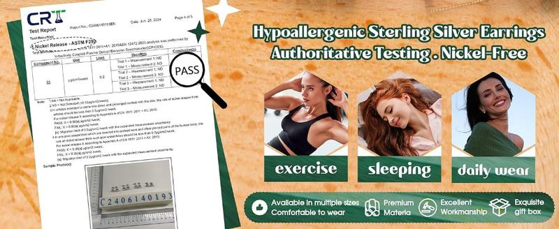 Milacolato Cubic Zirconia Earrings Studs for Women & Men - Hypoallergenic Sterling Silver with Simulated Halo Design - 2/4 Pairs of Earrings Springtok