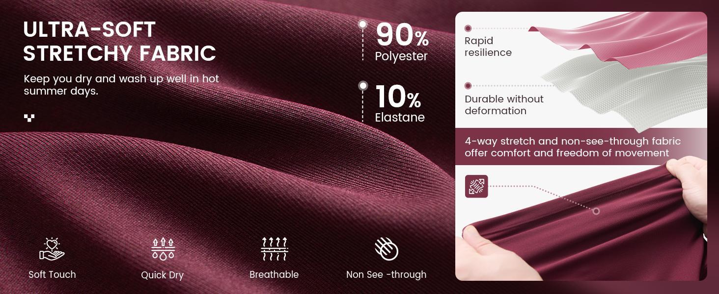 Baleaf Women's 7" High Waisted Bermuda Shorts Athletic Running Long Shorts with Zipper Pockets Stretchy Activewear for Gym Workout Hiking