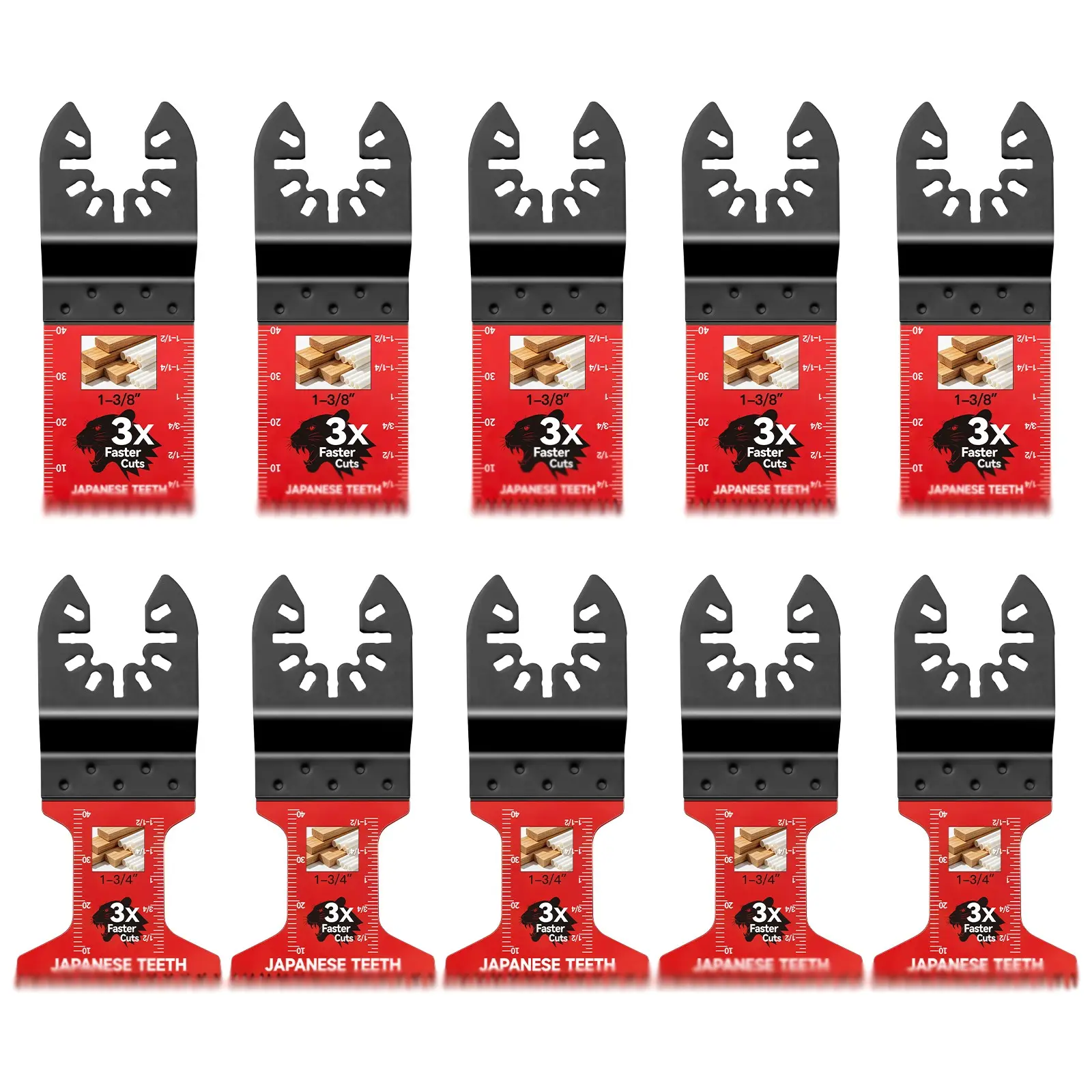 Professional Multitool with Japanese Teeth, Fast Heavy Duty Oscillating Multi Tool, Compatible with Major Multi Tool Replacement Accessories