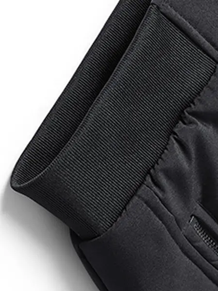 Men's solid-color winter jacket view