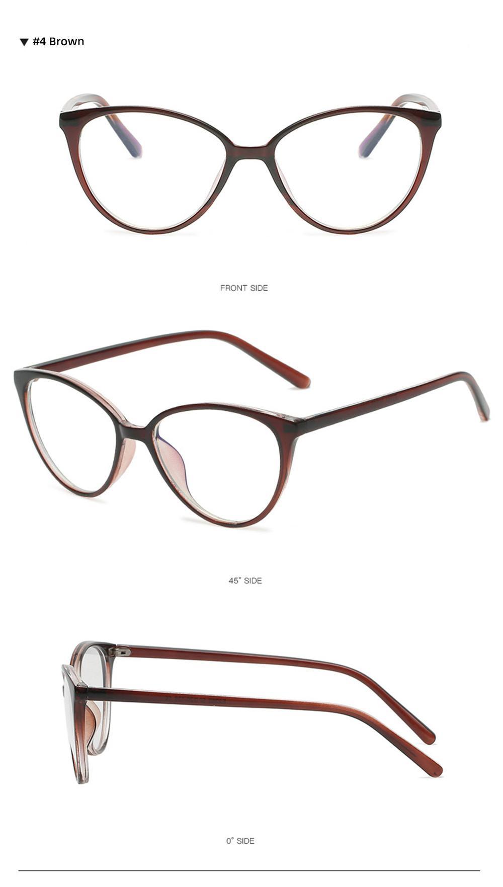 VIVIBEE Women Cat Eye Blue Light Blocking Glasses Office Computer Glasses Frame Female Leopard Ladies 2026 Fashion Goggles