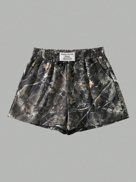 Women's Plain & Camo Print Shorts, Casual Comfy Breathable Shorts for Summer, Ladies Bottoms for Daily Wear