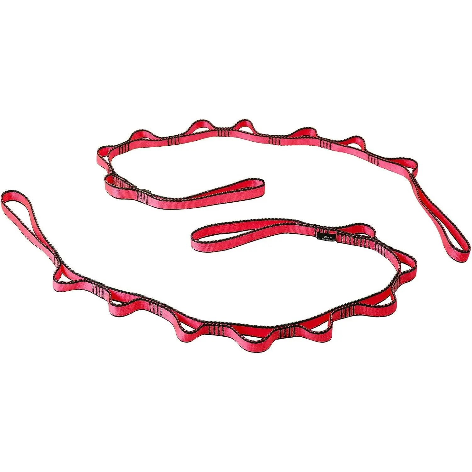2count Adjustable Daisy Chains 23KN Strong Climbing Strap Nylon Strap Rope Multi Loop Yoga Straps