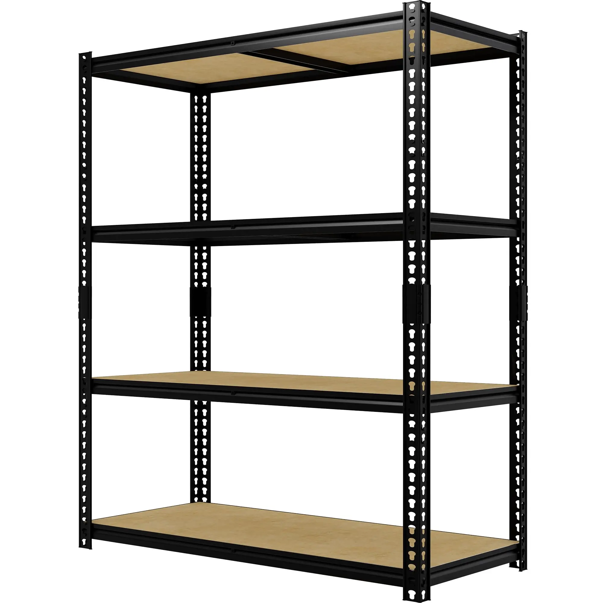 Gaomon Heavy-Duty Metal Steel Rectangular Garage Shelving Unit - 2500 lbs Capacity, 4/5 Tier Adjustable Boltless Shelf, Utility Storage for Household Organization, Workshop