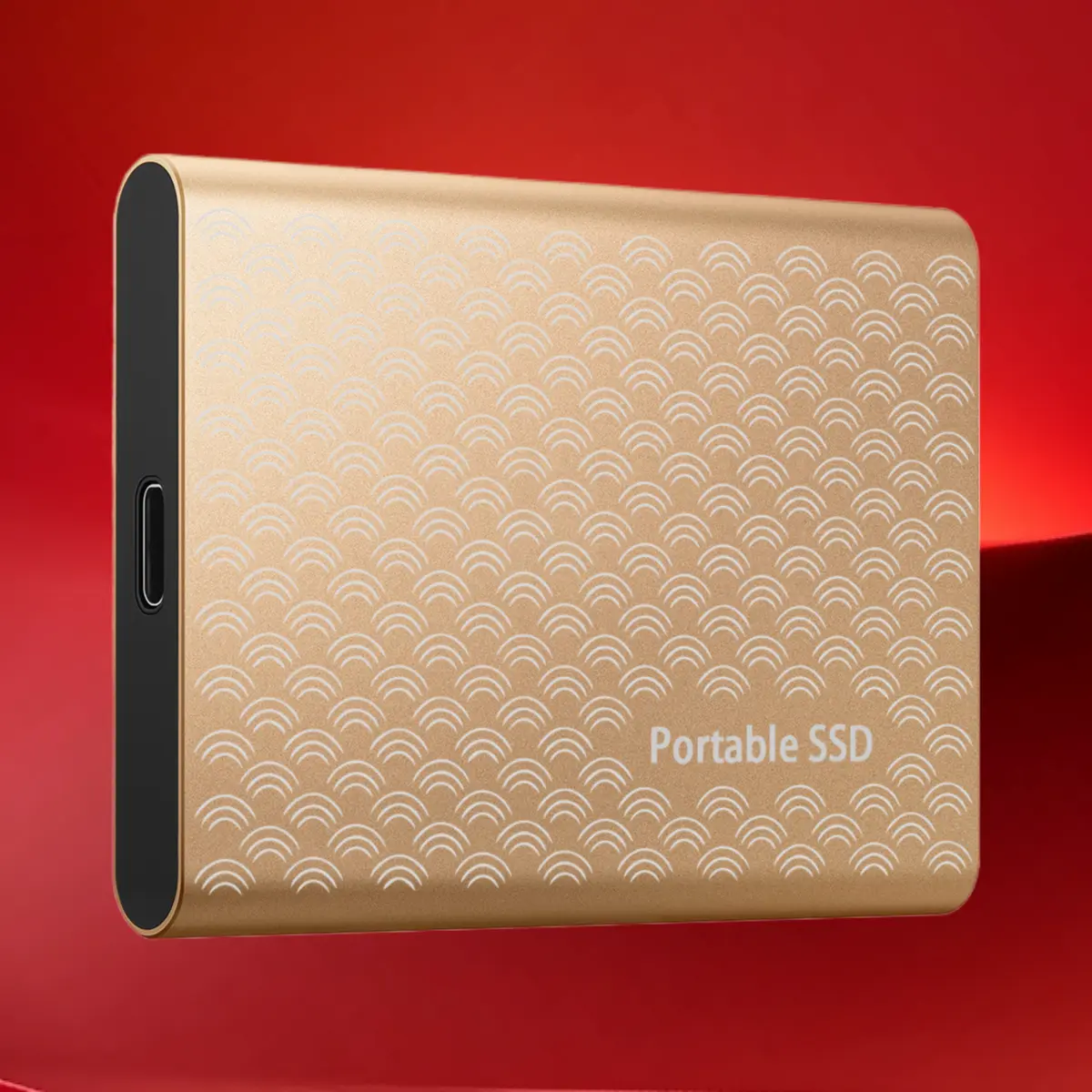 Ripple Texture USB3.1 Portable External SSD High Speed Storage Drive 500G to 12TB for Device Memory Expansion Upgrade