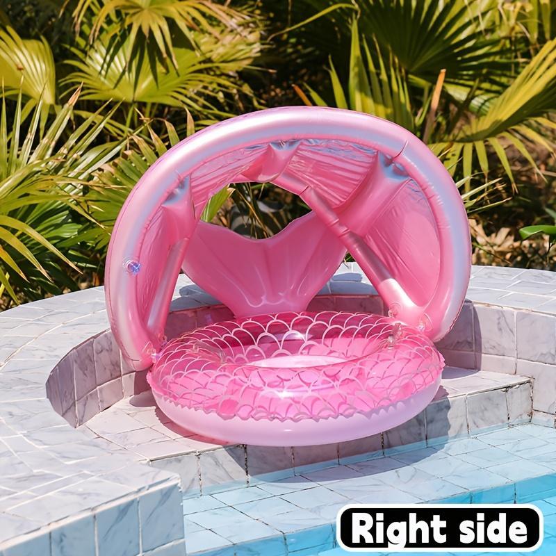 Mermaid Tail Inflatable Swimming Ring for Kids, Durable PVC Floating Pool Toy, UV Protection, Perfect for Water Games and Pools