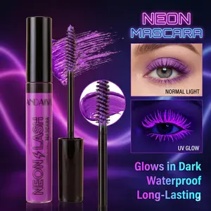 low in the Dark Neon Mascara | UV Blacklight Fluorescent Colored Volumizing Mascara Waterproof Long Lasting | Perfect for Rave, Music Festival, Cosplay, Clubbing Makeup