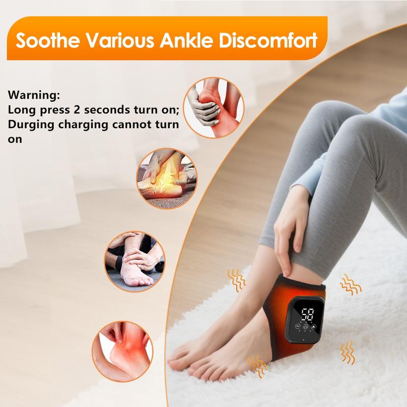 Foot Ankle Massager, 1 Count 3 Temperature Settings Vibration Foot Relaxation Machine, Foot Massage Tool for Women & Men, Vibration Machines