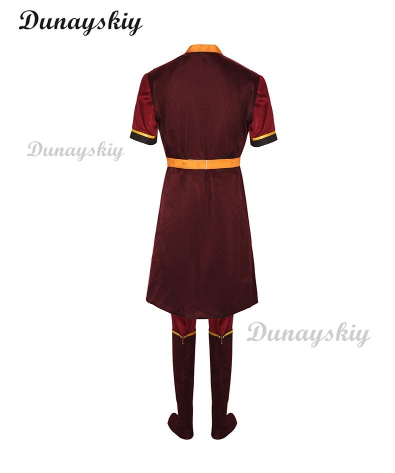 Avatar The Last Airbender Zuko Cosplay Costume King's Prince Uniform Aang Zuko Cosplay Shoes Wig Halloween Party Customized