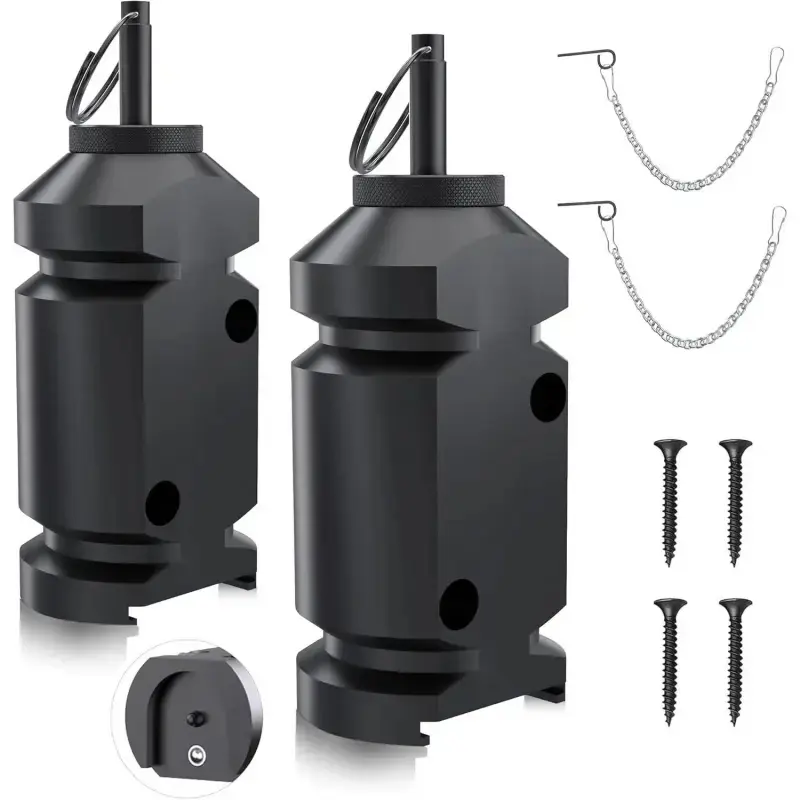 12 Gauge Spring Triggered Perimeter Trip Alarm System - Aluminum Body, Audible Alert, Concealed Wire, Rustproof Home Safety Equipment for Camping, Property Protection