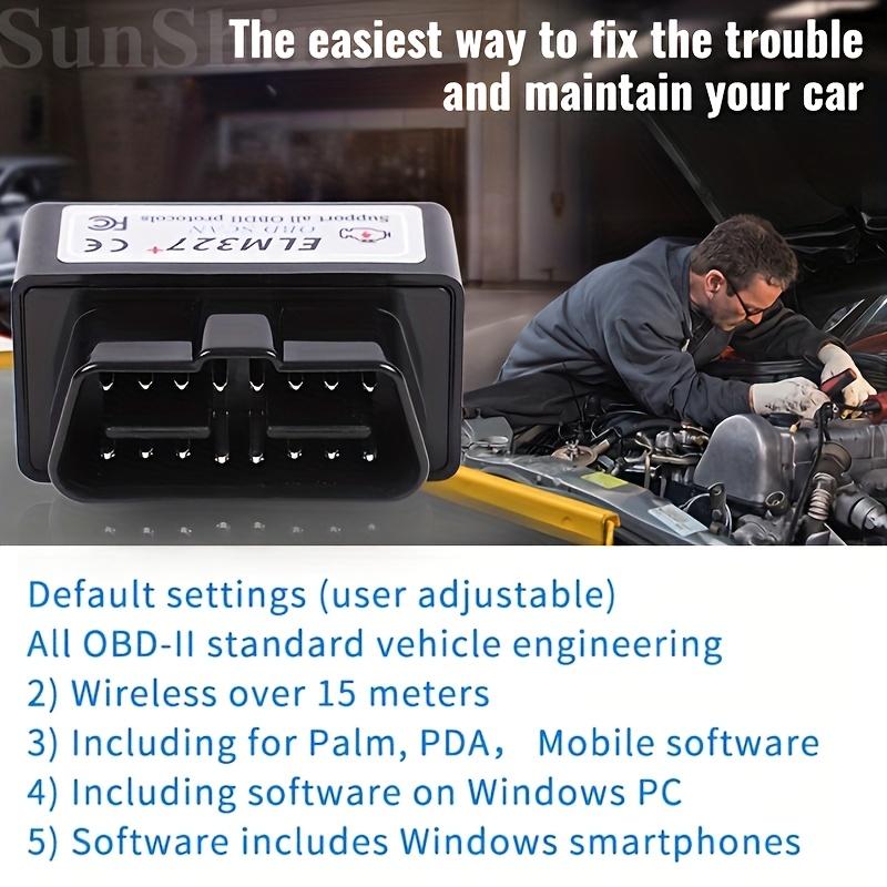 Wireless OBD2 Car Code Reader - Engine Fault Diagnostic Tool for iOS & Android