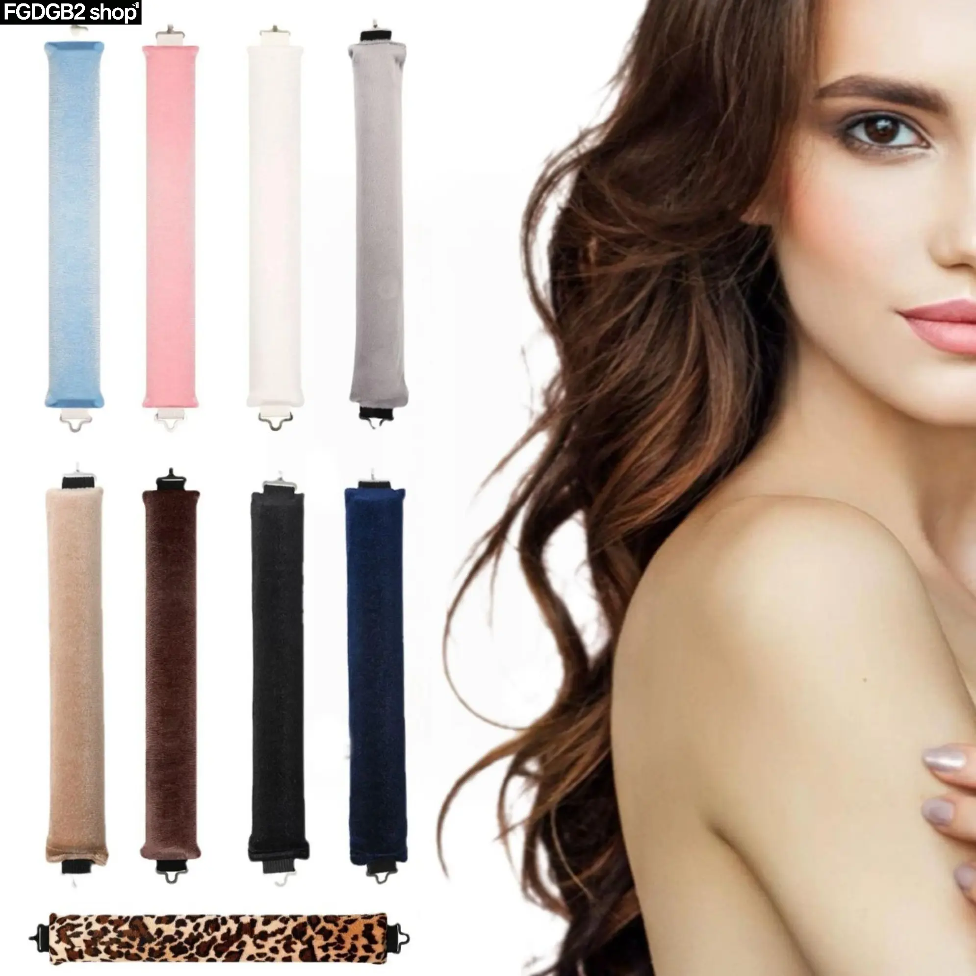 3PCS Heatless Curling Rod Set, No Heat Overnight Hair Curler Headband for Women, Soft Wave & Big Curl Styling Rollers for Long Medium Hair, Easy DIY Heatless Curls for Sleep, Travel & Daily Styling