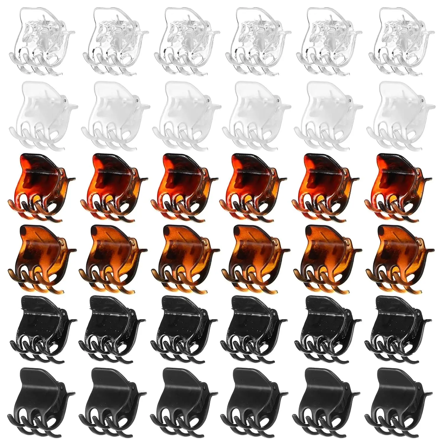 36pc Small Claw Clips – 1 Inch Durable Hair Clips for All Hair Types | Professional Styling & Sectioning Clips | Quality Women's Hair Accessories – 36pc Value Pack