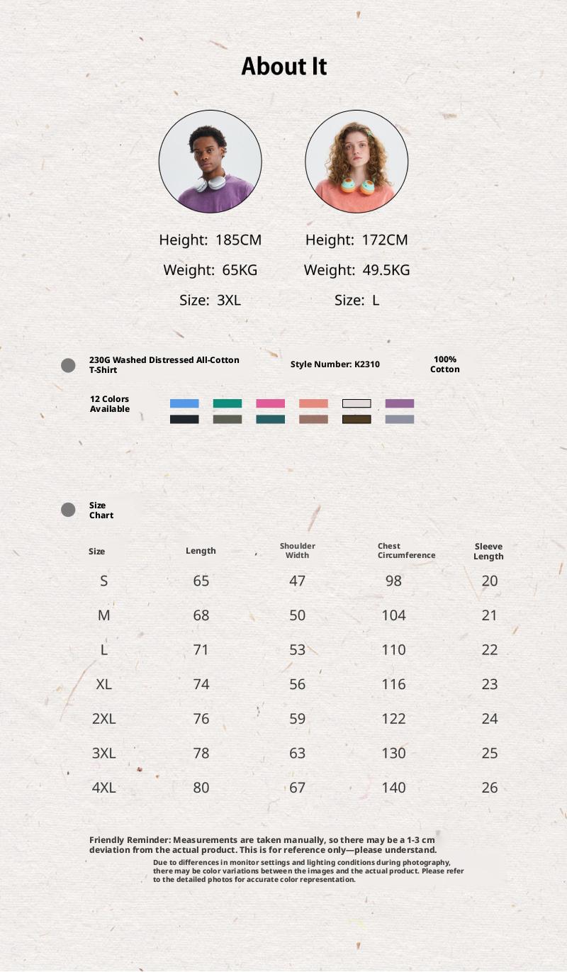 Oversized T-shirts for Men Gym Vintage Heavyweight T-shirts Cotton Workout Acid Wash Baggy Tees Half Short Sleeve Summer Top Casual Loose Fit Solid Streetwear Comfortable Tees