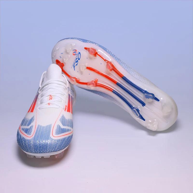 Professional F50 Soccer Cleats – FG/TF Studded Football Boots for Men Women, Durable Comfortable Shoes for Grass Training & Competition