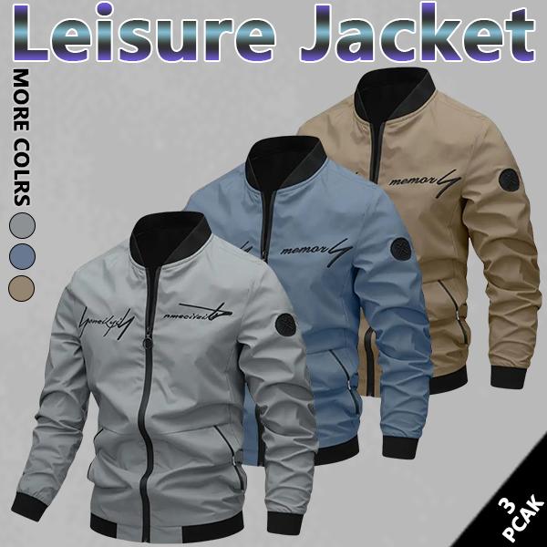 Men's Casual Windproof Jacket Outdoor Mountaineering Camping Polyester Personalized Letter Embroidery Bomber Jacket Beige Gray Qh Long Sleeve Zipper Daily Fashion Wear