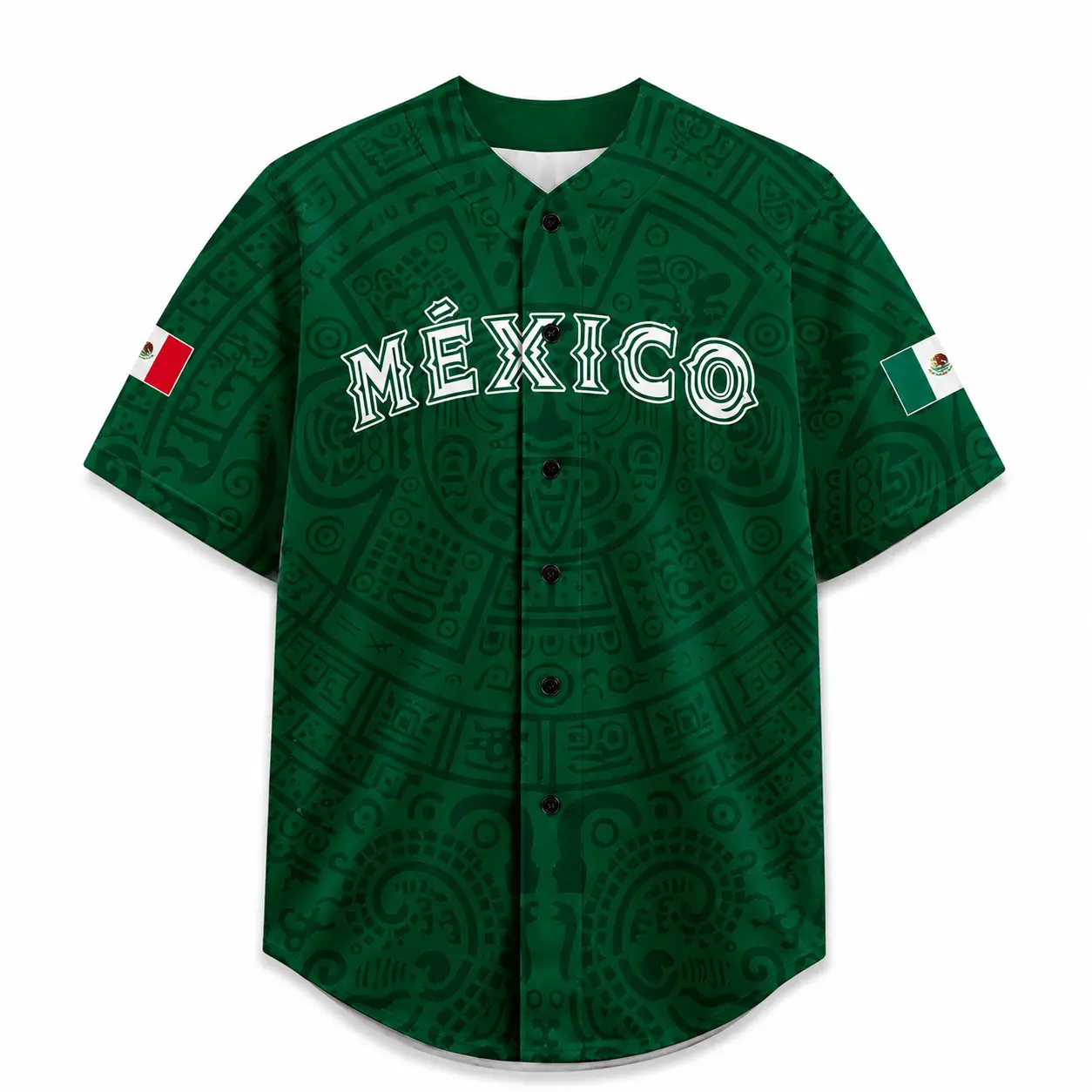 Aztec Baseball Jersey,Heritage Graphic Button Top,mexican dad gift,sporty geometric design,summer fits,sport clothing,trendy casual loose fit,polynesian football jersey,vintage shirts,graphic top,football enthusiast,daily casual style,jersey 2026,gifts