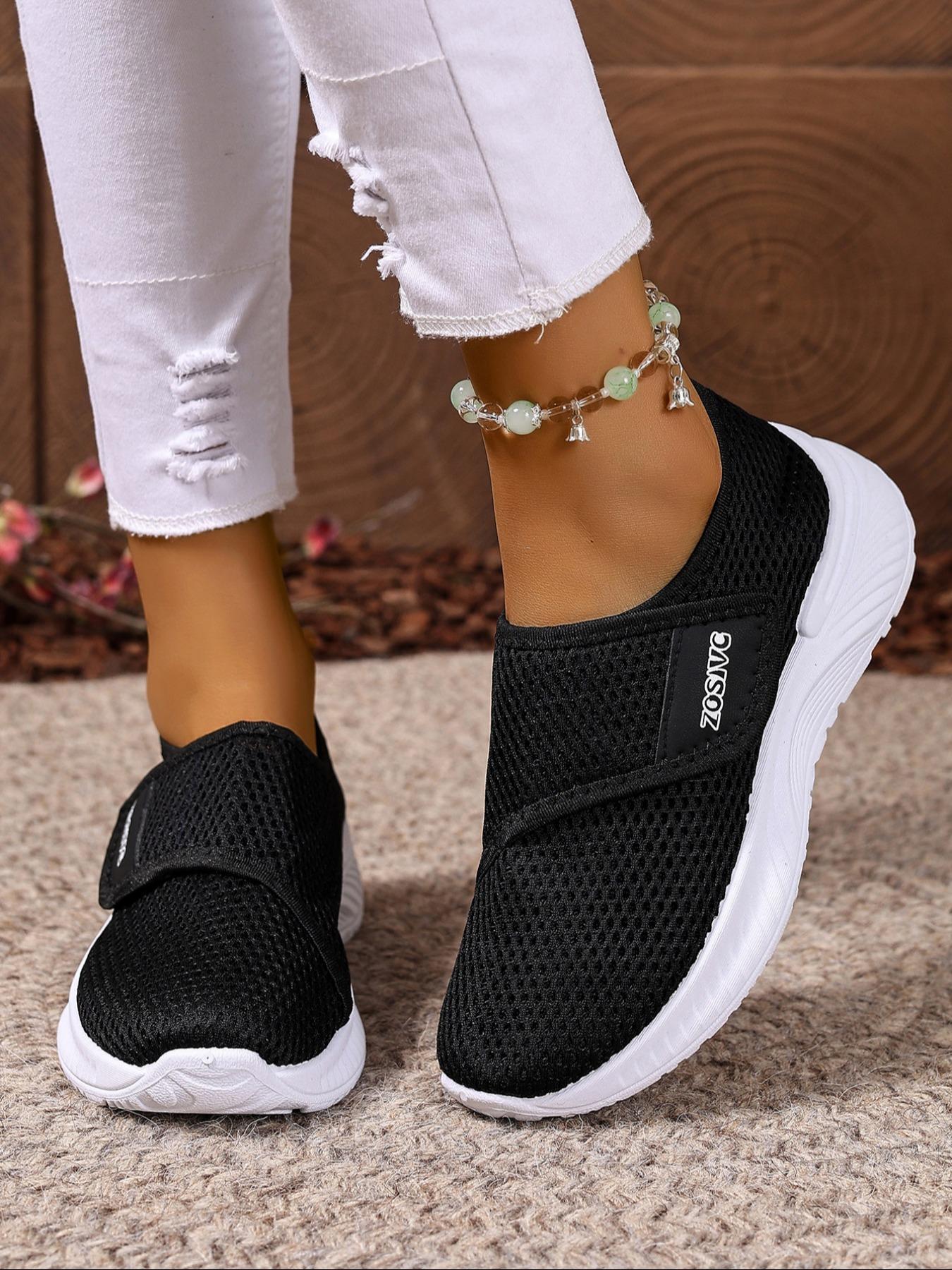 Women's Mesh Breathable Lightweight Sneakers, Casual Comfortable Sports Running Shoes, All-match Basic Shoes for Daily Wear