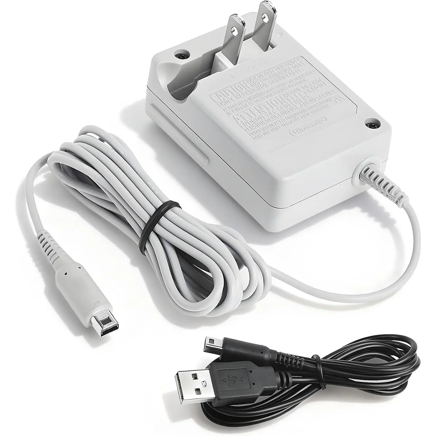 Handheld Console Wall Plug Charger with Cord & Automatic Protection, 100-240V Adapter for 3DS, DSi, DSi XL, 2DS, 2DS XL