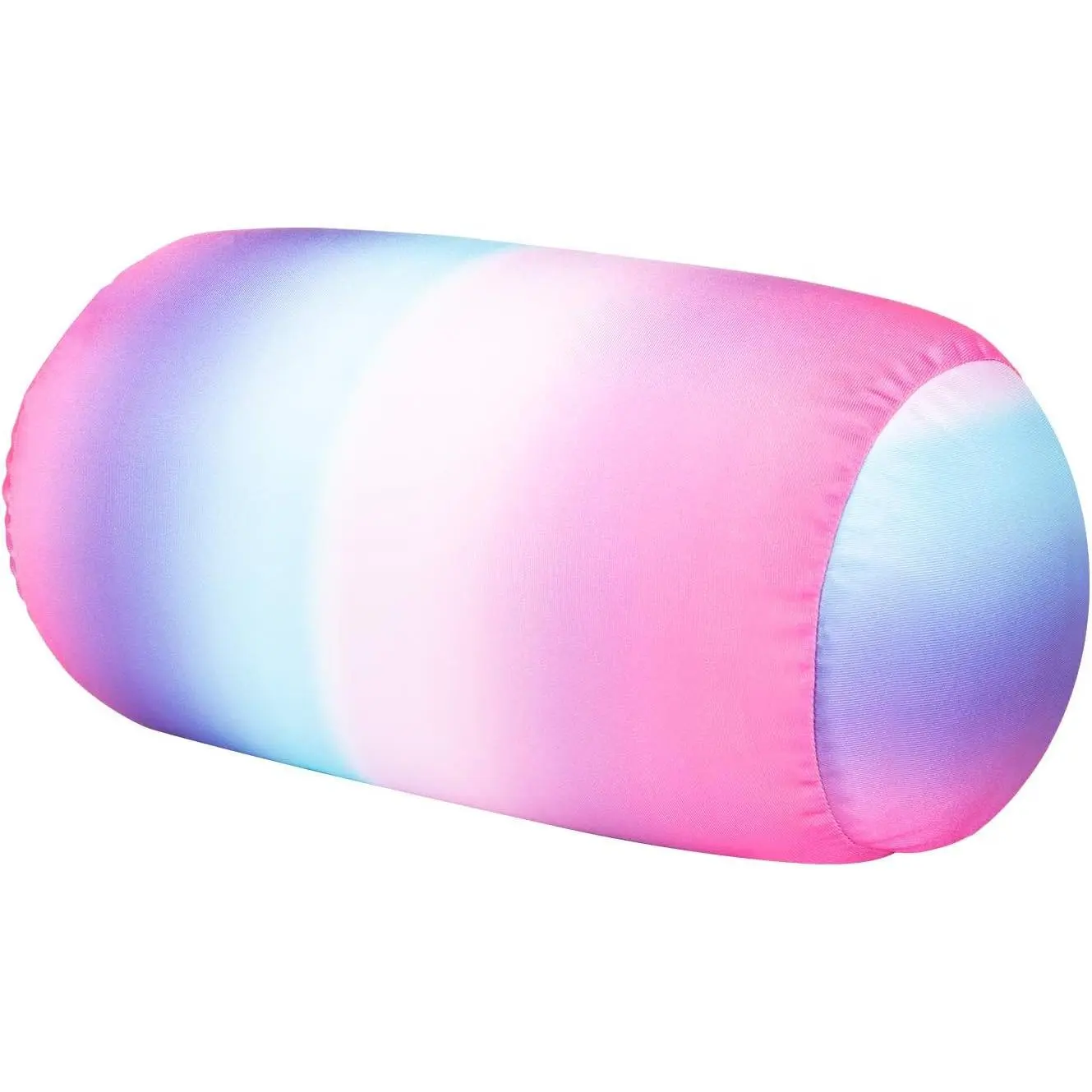 Squish Microbead Pillow    Sopport Microbead Bolster 7 and 12Inches Travel Pillows for Chair Sleeping  Seat Emotional Colorful Dormroom Accessory( White)