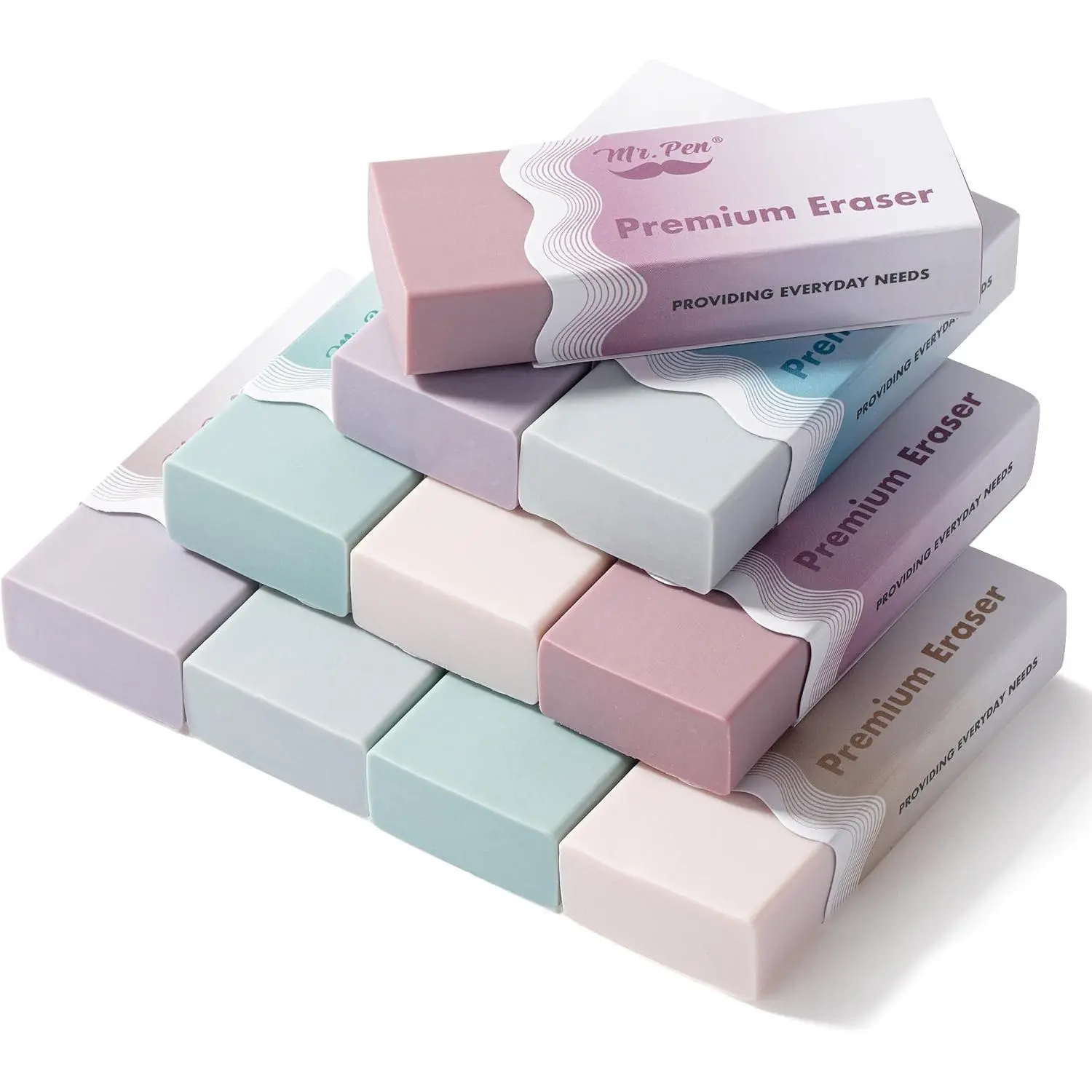- Erasers, 10 Pack, Wavy Sleeve cil Eraser, Morandi Colors | Erasers for cils, Mr  Erasers for School, Large Eraser, Block Erasers for School, Rubber Eraser