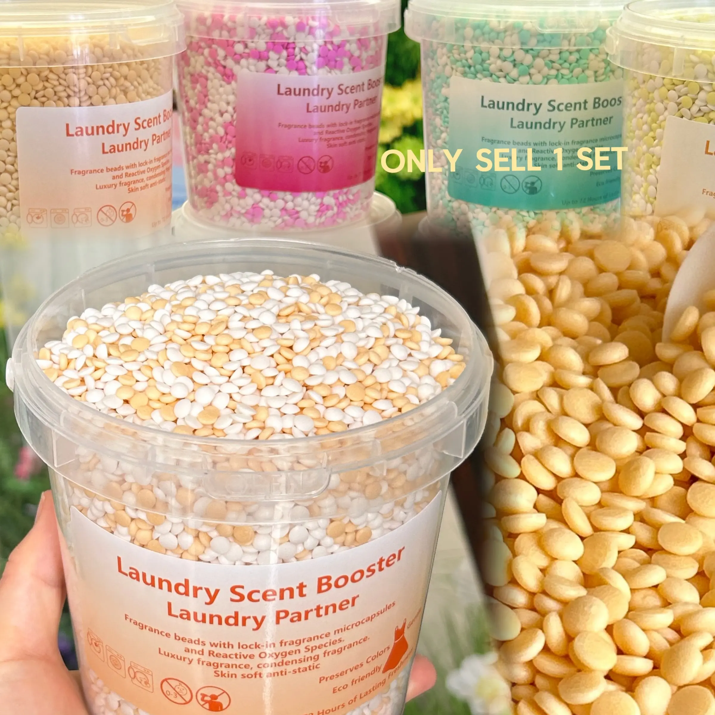The Scent of Luxury & Comfort 🌸 Laundry Beads Scent Booster Long Lasting Fragrance Easy Use, Home Version, Travel Size, Fresh Linen, Fabric Softener  Laundry Scent Booster Beads, Floral Fragrance Keep Clothes Fresh, Laundry Scent Enhancer Balls