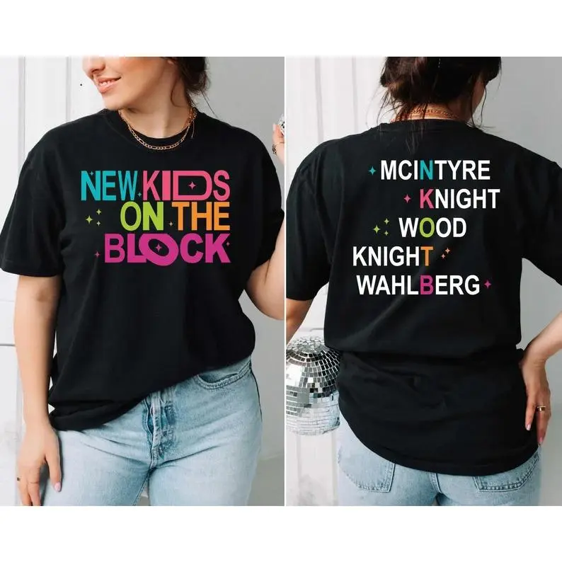 NKOTB Vintage T-shirt, New Kids On The Block T-shirt, Classic Rock Concert Tee, NKOTB Concert T-shirt, McIntyre Knight Wood Knight Wahlberg T-shirt