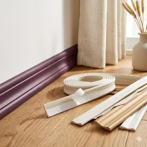 Yitape 5m Self-Adhesive Wall Trim, Easy Install/remove, Modern Minimalist Decor Strip, Ideal for Living Room & Bedroom Renovation