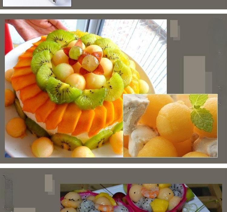 Ice cream scoop, fruit scoop, stainless steel